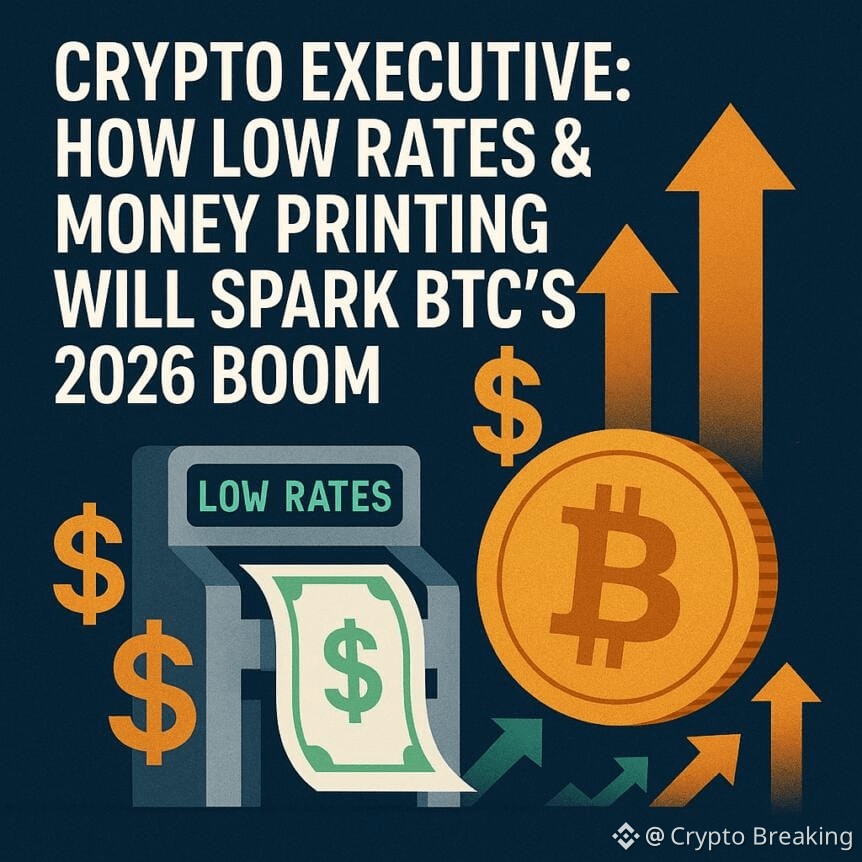 Crypto Executive: How Low Rates & Money Printing Will Spark Btc's 2026 Boom