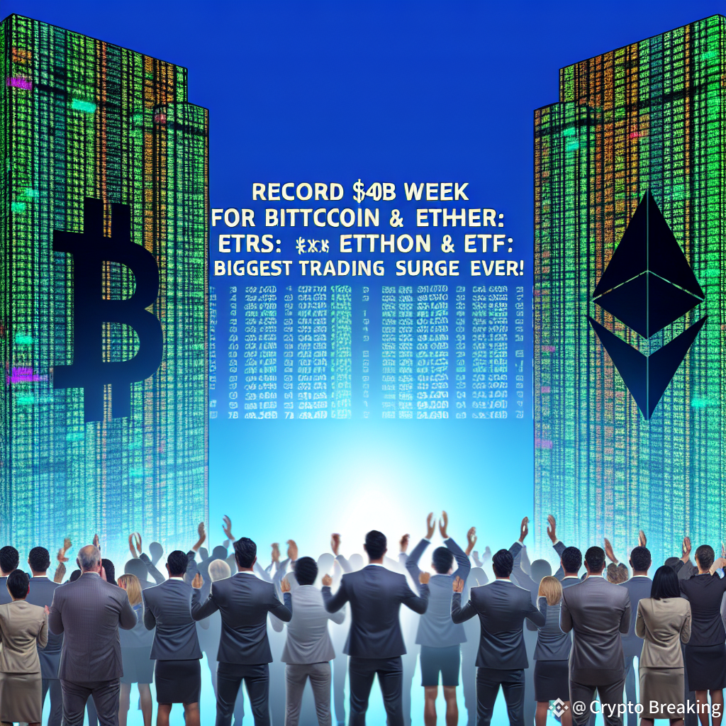 Record $40b Week For Bitcoin & Ether Etfs: Biggest Trading Surge Ever!