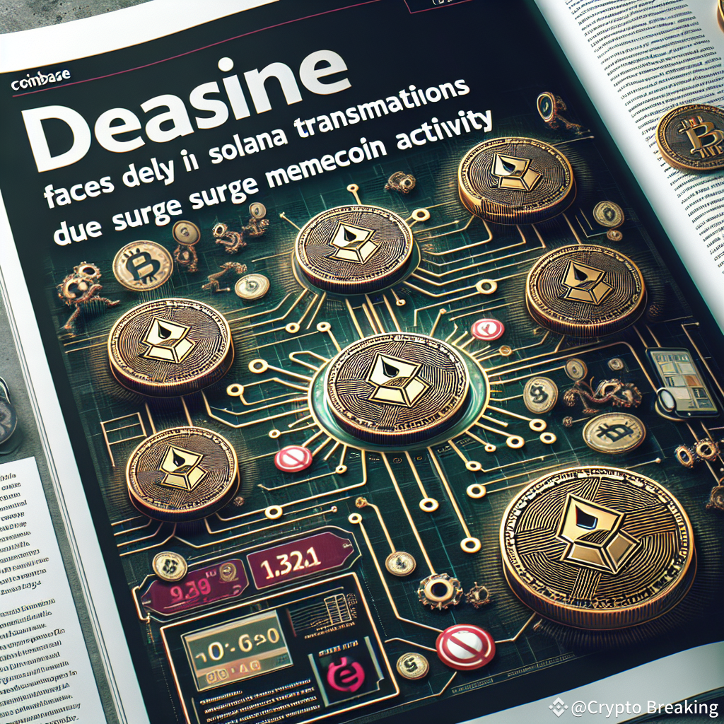 Coinbase faces delays in Solana transactions due to surge in memecoin  activity | Crypto Breaking on Binance Square