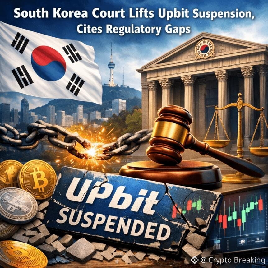 South Korea Court Lifts Upbit Suspension, Cites Regulatory Gaps