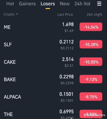 🚨 Top Crypto Decliners in the Last 24 Hours – Market Faces | Savaira ...