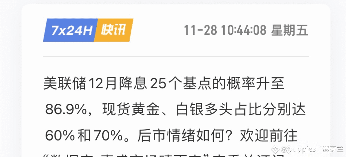 🔥【紧急布局!降息前最后的上车机会?】🔥 朋友们,大的要来了!美联储12月降息概率飙升至86.9%——这已经不是猜 | 紫罗兰Love帕皮斯 ...