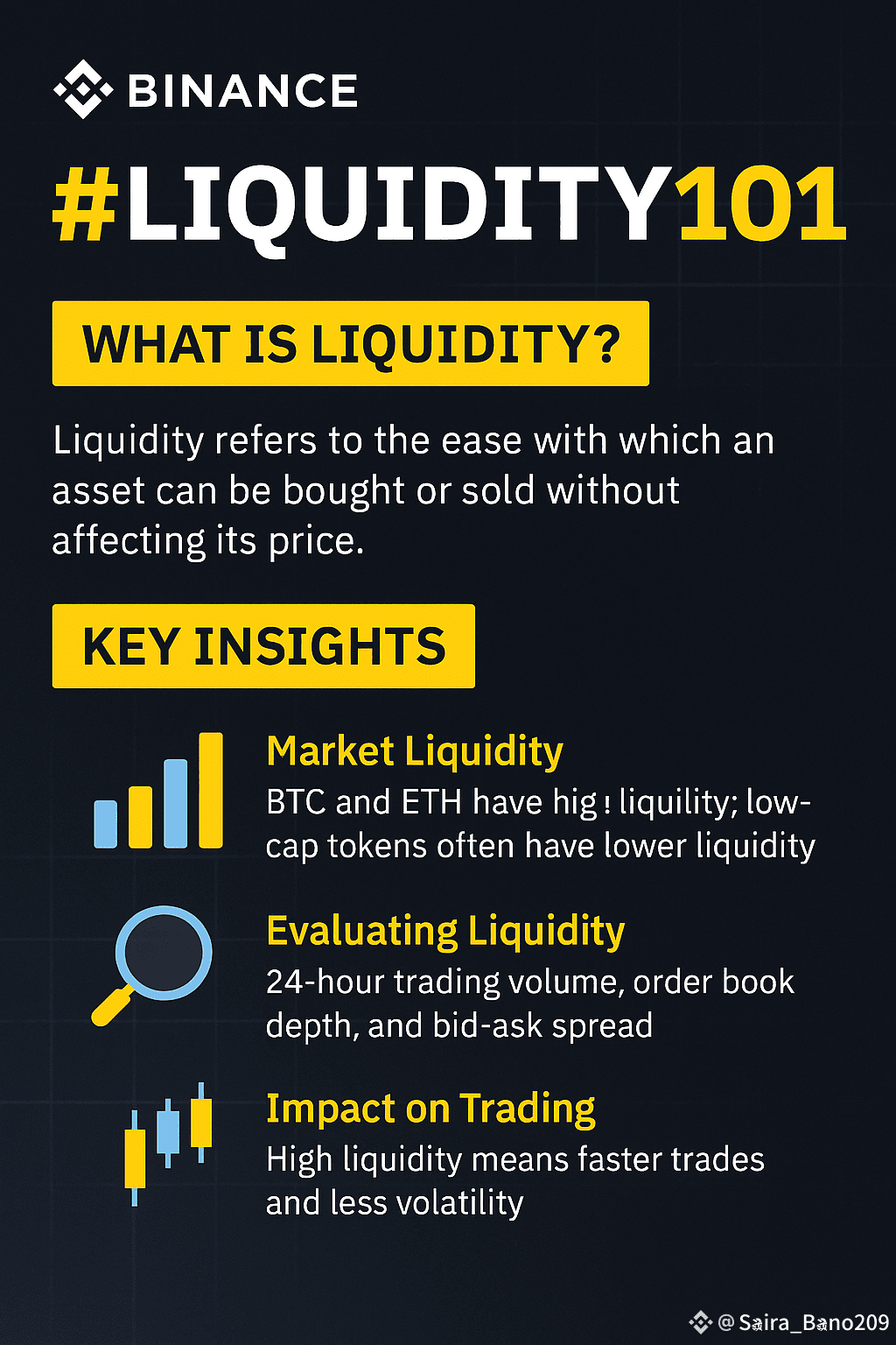 Liquidity101 🔍 What is Liquidity? Liquidity refers to the | saira DXC on  Binance Square