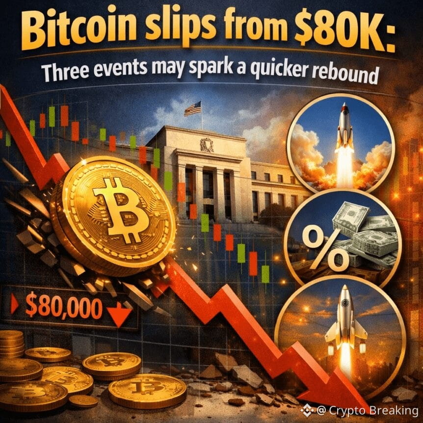 Bitcoin Slips From $80k; Three Events May Spark A Quicker Rebound