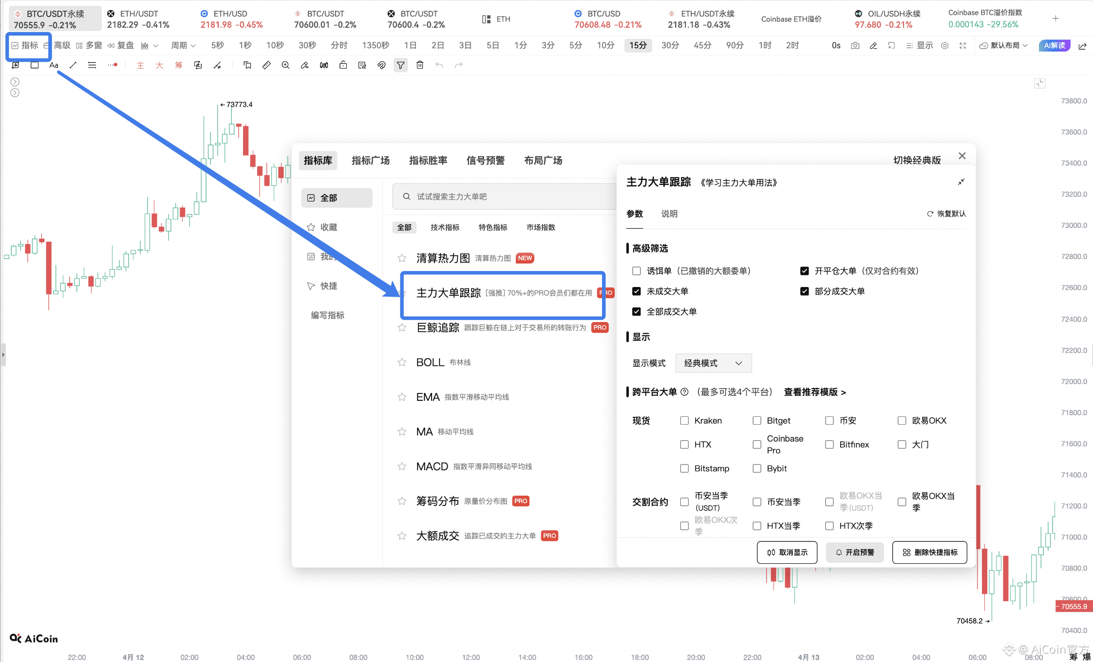 这三个亮灯信号，BTC 必有动作！_aicoin_图11