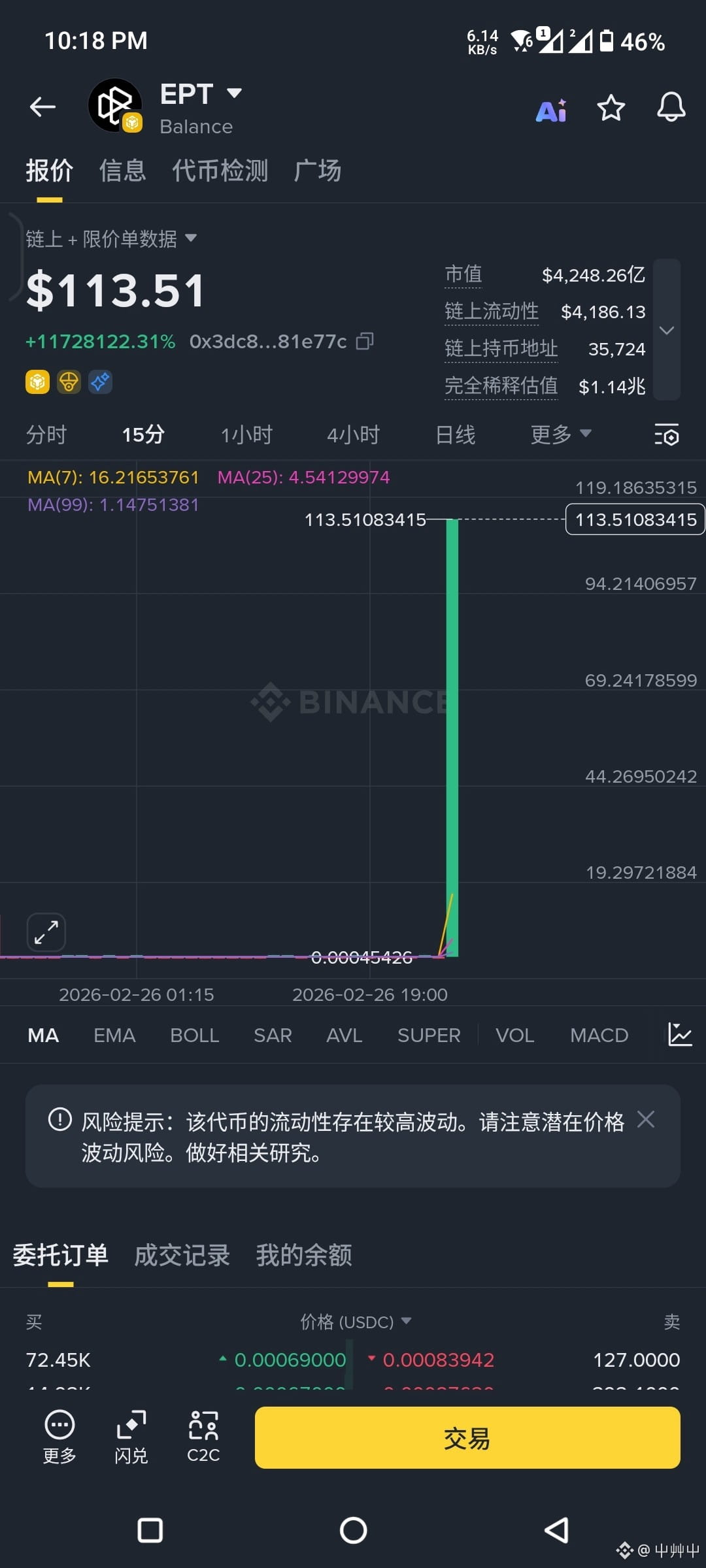 $EPT 什么鬼????????!!!! | 屮艸屮发布于币安广场