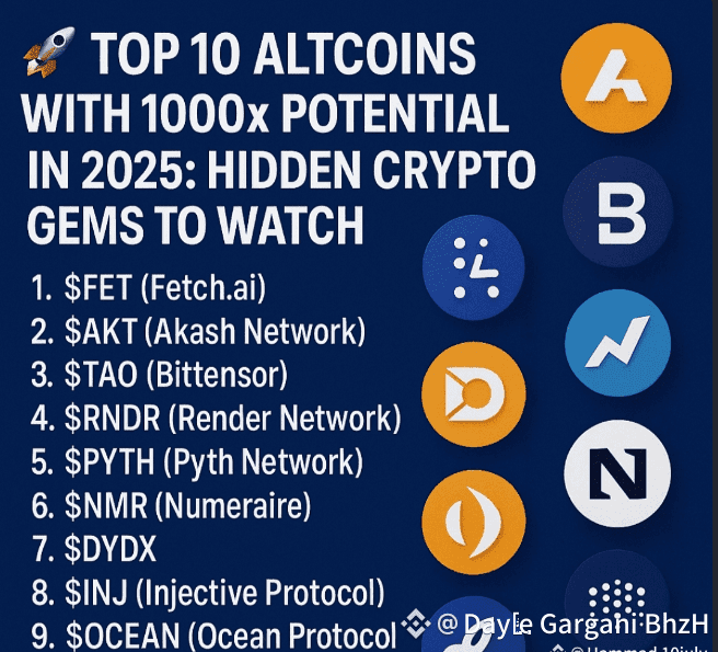 😱Top 10 Altcoins Set to Explode with 1000x Growth Potential | Dayle ...