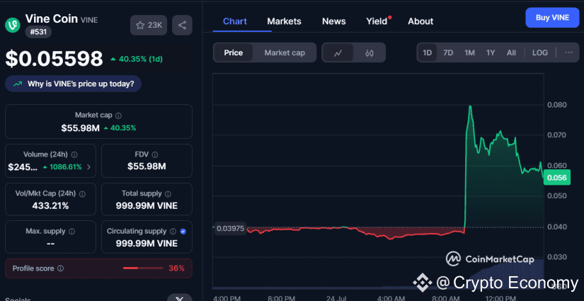 Vine coin memecoin