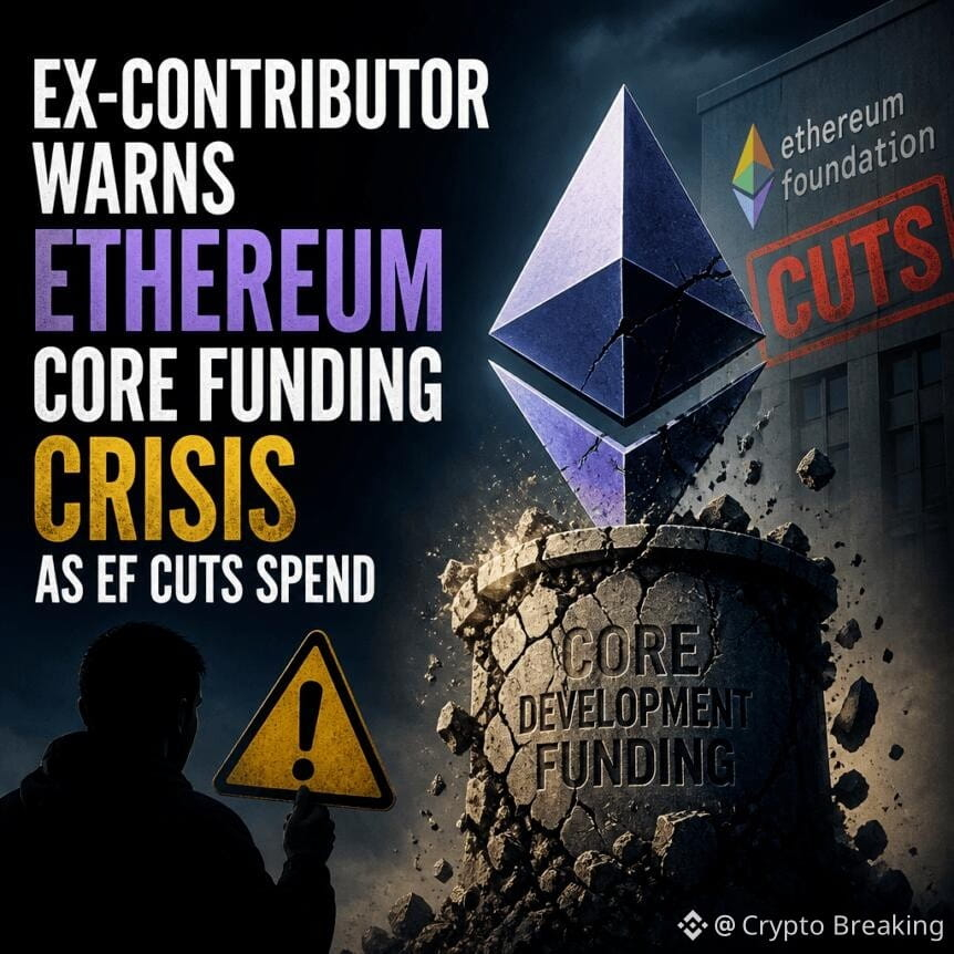 Ex-Contributor Warns Ethereum Core Funding Crisis As Ef Cuts Spend