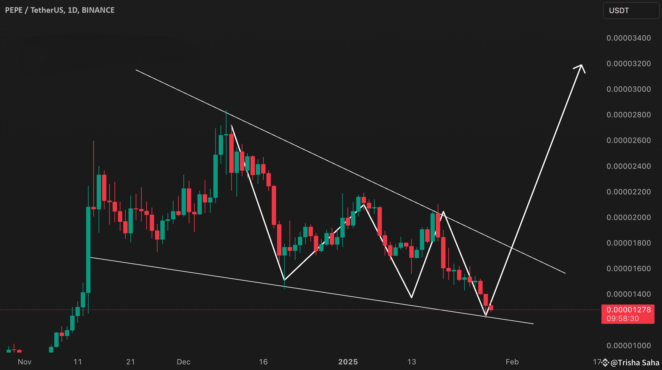 PEPE Chart Analysis🧐🧐 | Trisha_Saha on Binance Square
