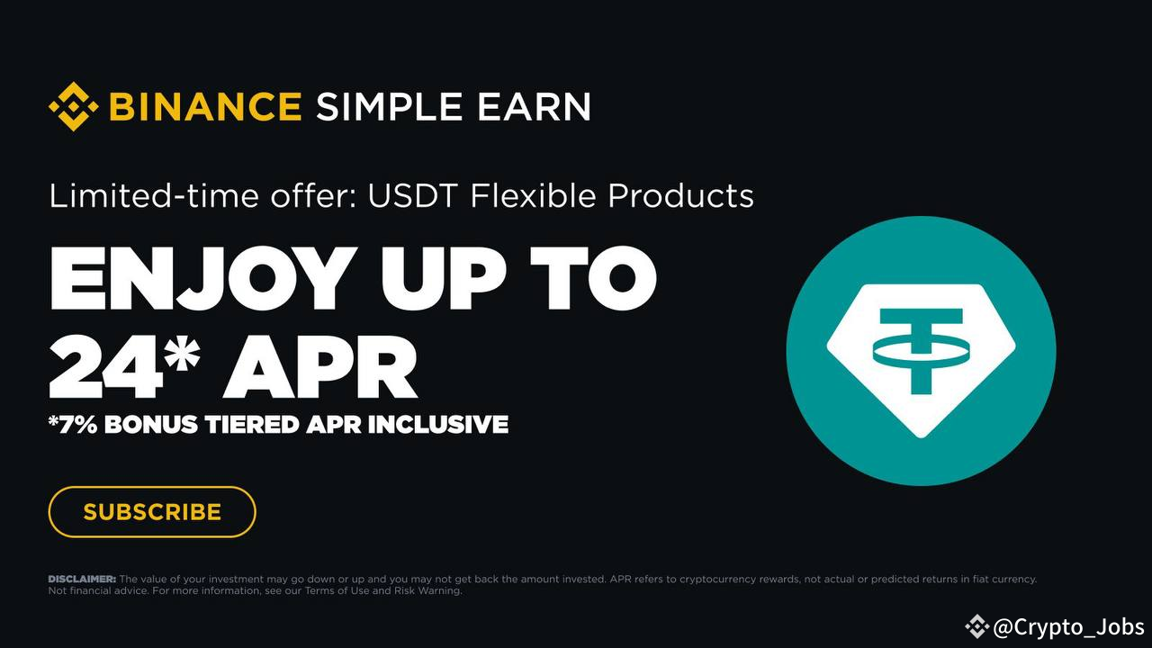 Enjoy up to 24% APR with #USDT Simple Earn Flexible Product: | Crypto ...