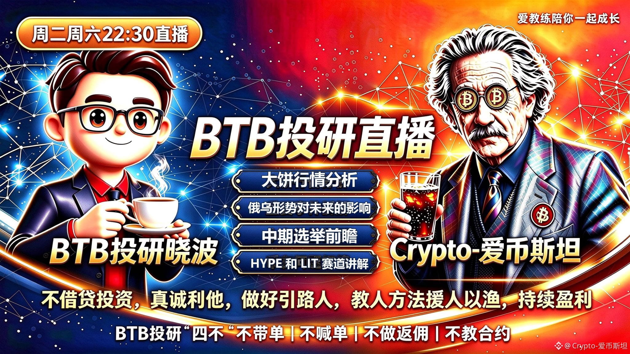 Tonight's 10:30 PM livestream agenda: 1. Bitcoin market | Crypto-爱币斯坦 ...