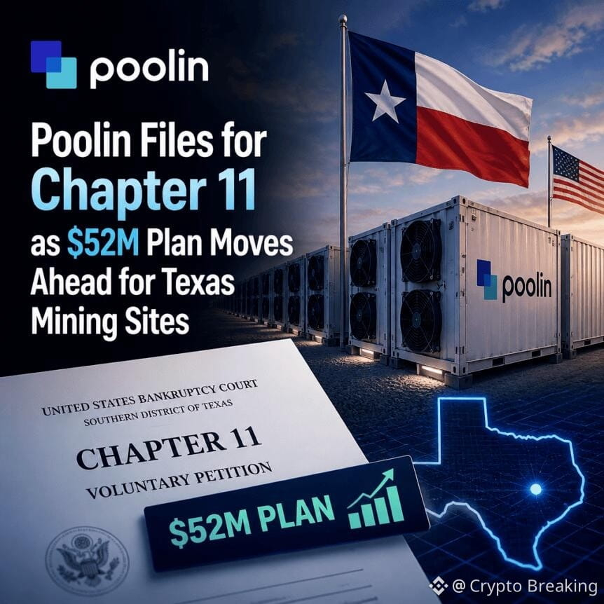 Poolin Files For Chapter 11 As $52m Plan Moves Ahead For Texas Mining Sites