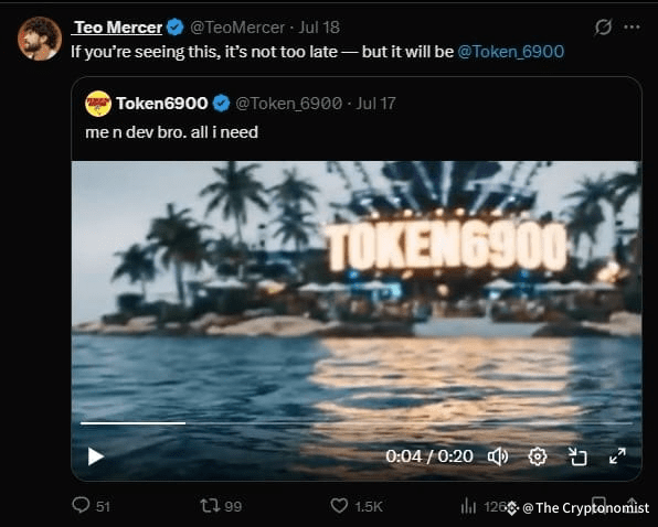 Teo Mercer on TOKEN6900 