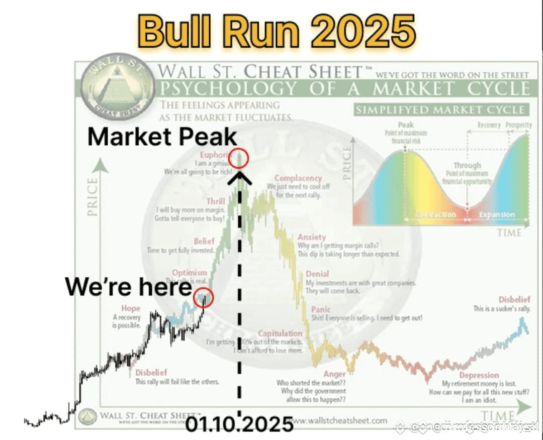 📈 Bull Run 2025 Wall Street Cheat Sheet – Psychology of a | A-HADI on  Binance Square