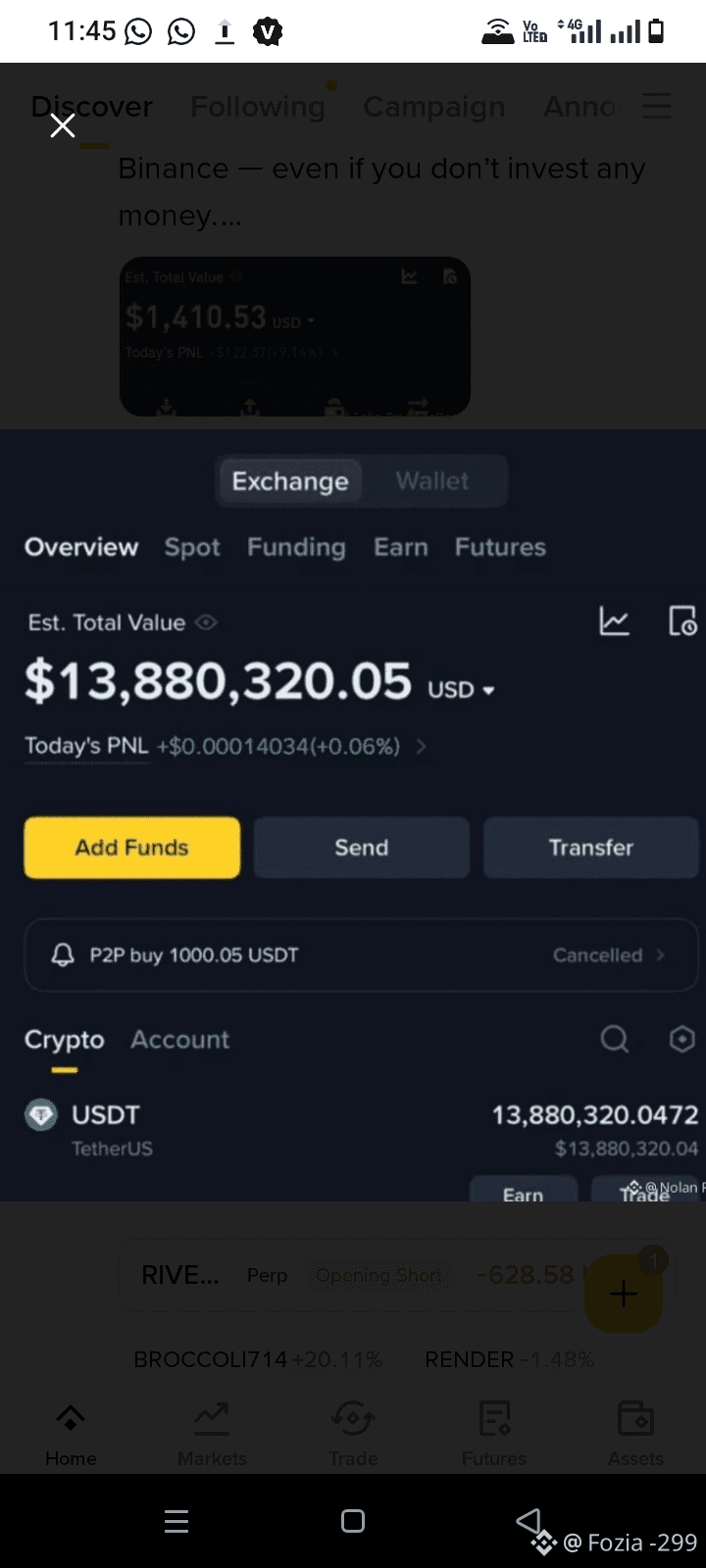 Risk-Free Crypto Earnings: My Step-by-Step $20–$40 Daily | Fozia Trader  -299 on Binance Square