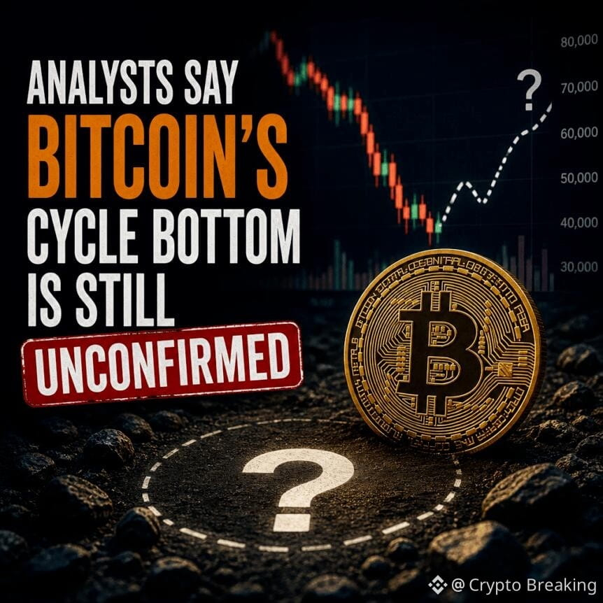 Analysts Say Bitcoin’s Cycle Bottom Is Still Unconfirmed