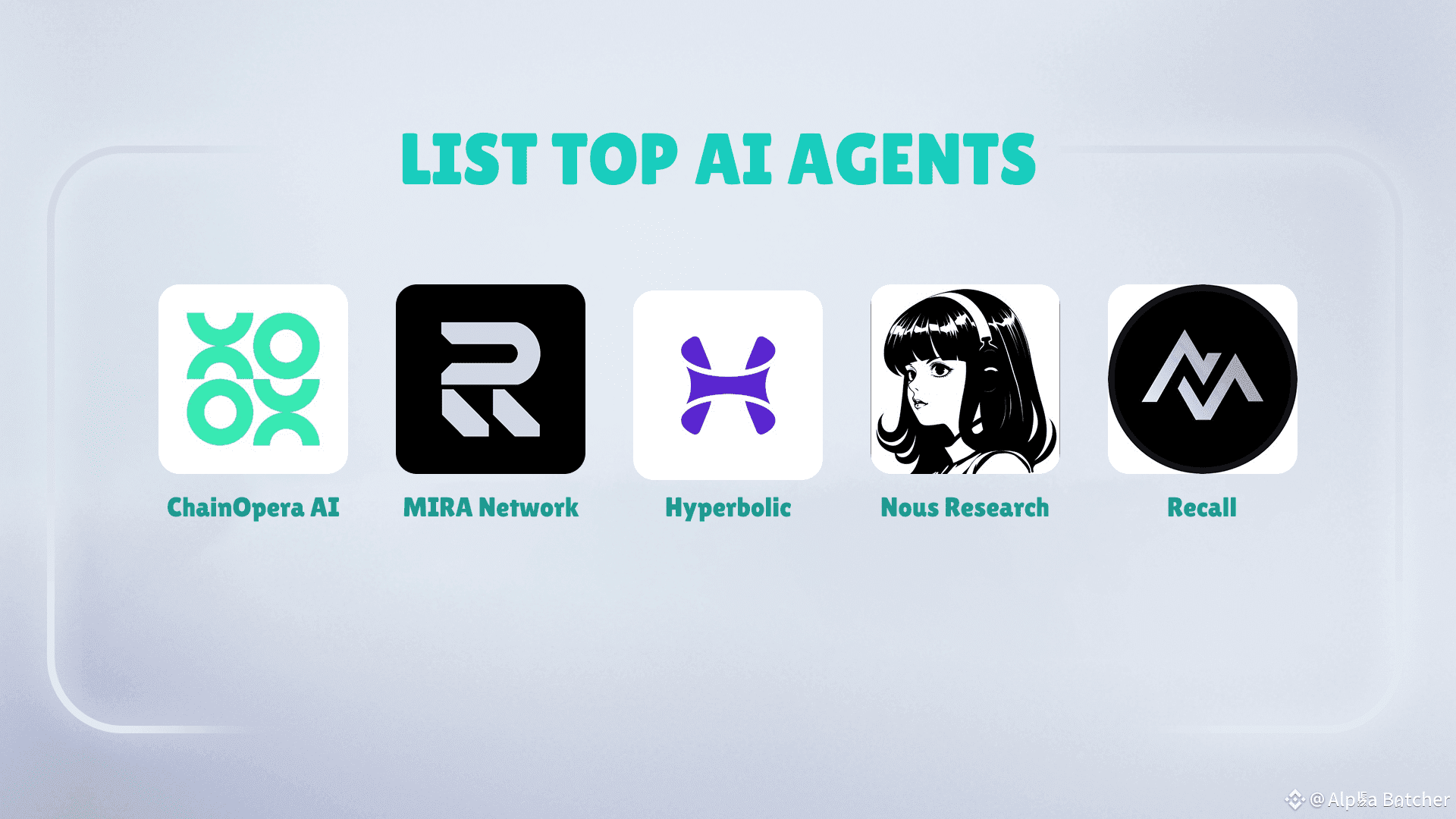 List of Top AI Agents for Airdrop Farming 🪂 These are | Alpha Batcher on  Binance Square
