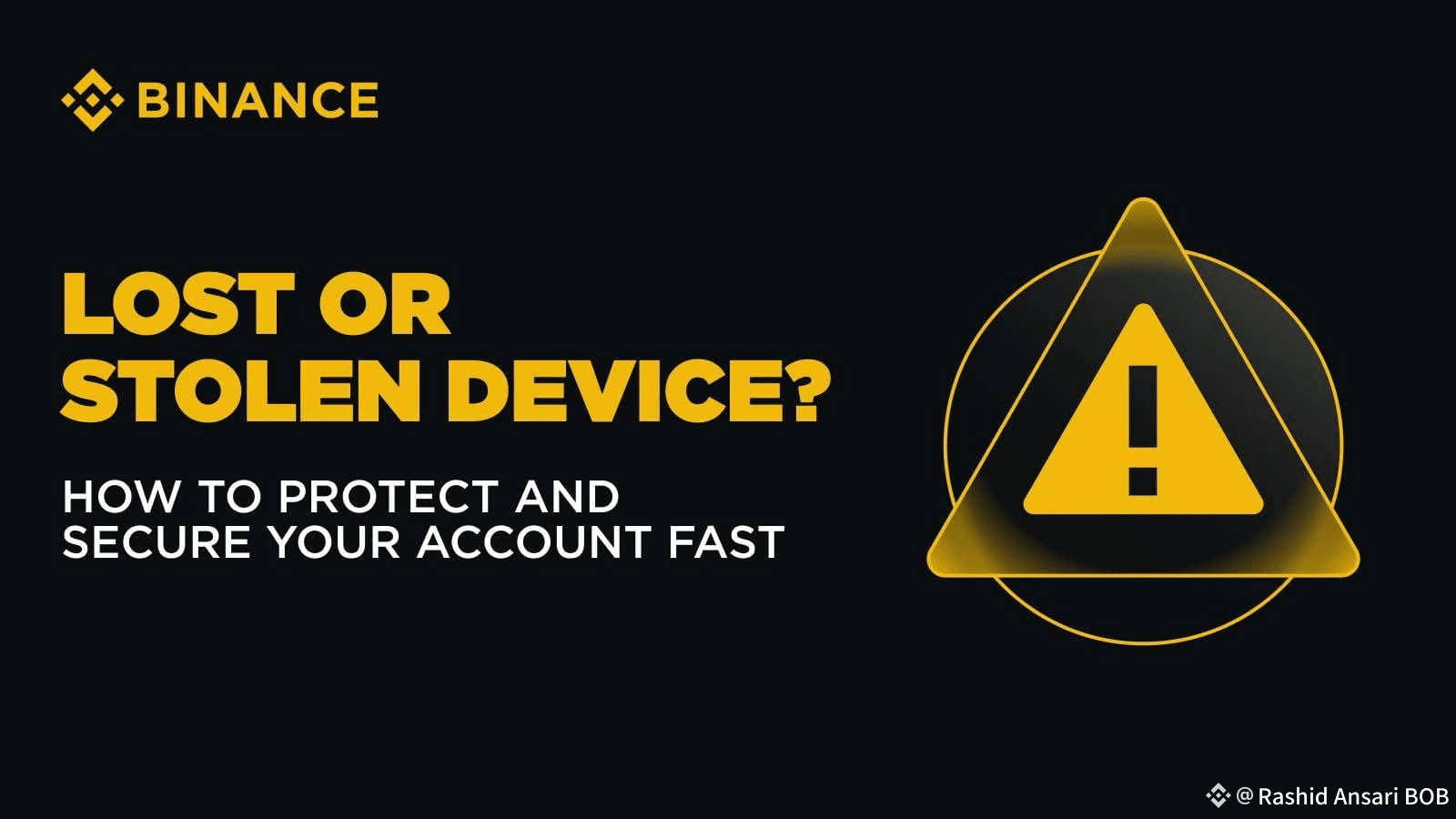 ⚠️ Lost or Stolen Phone? Stay Secure with Binance! 📱 If