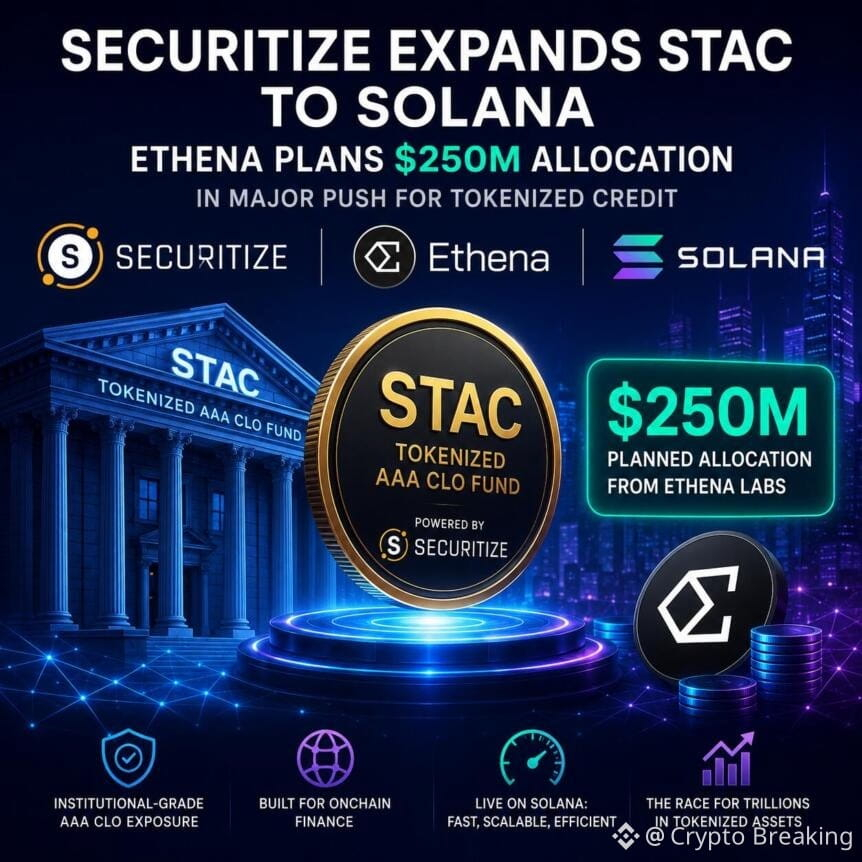 Securitize Expands Stac To Solana As Ethena Plans $250m Allocation In Major Rwa Push