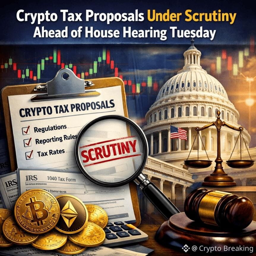 Crypto Tax Proposals Under Scrutiny Ahead Of House Hearing Tuesday