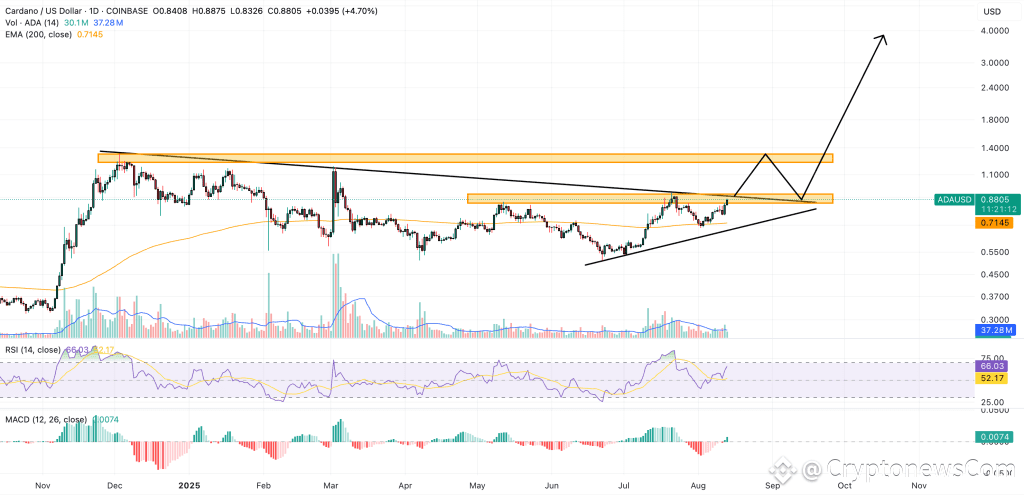 cardano price chart