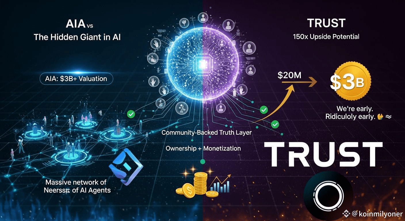 🚀 $AIA vs $TRUST 🚀 The Hidden Giant in AI AIA already ex | koinmilyoner  on Binance Square