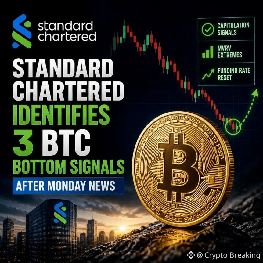 Standard Chartered Identifies 3 Btc Bottom Signals After Monday News