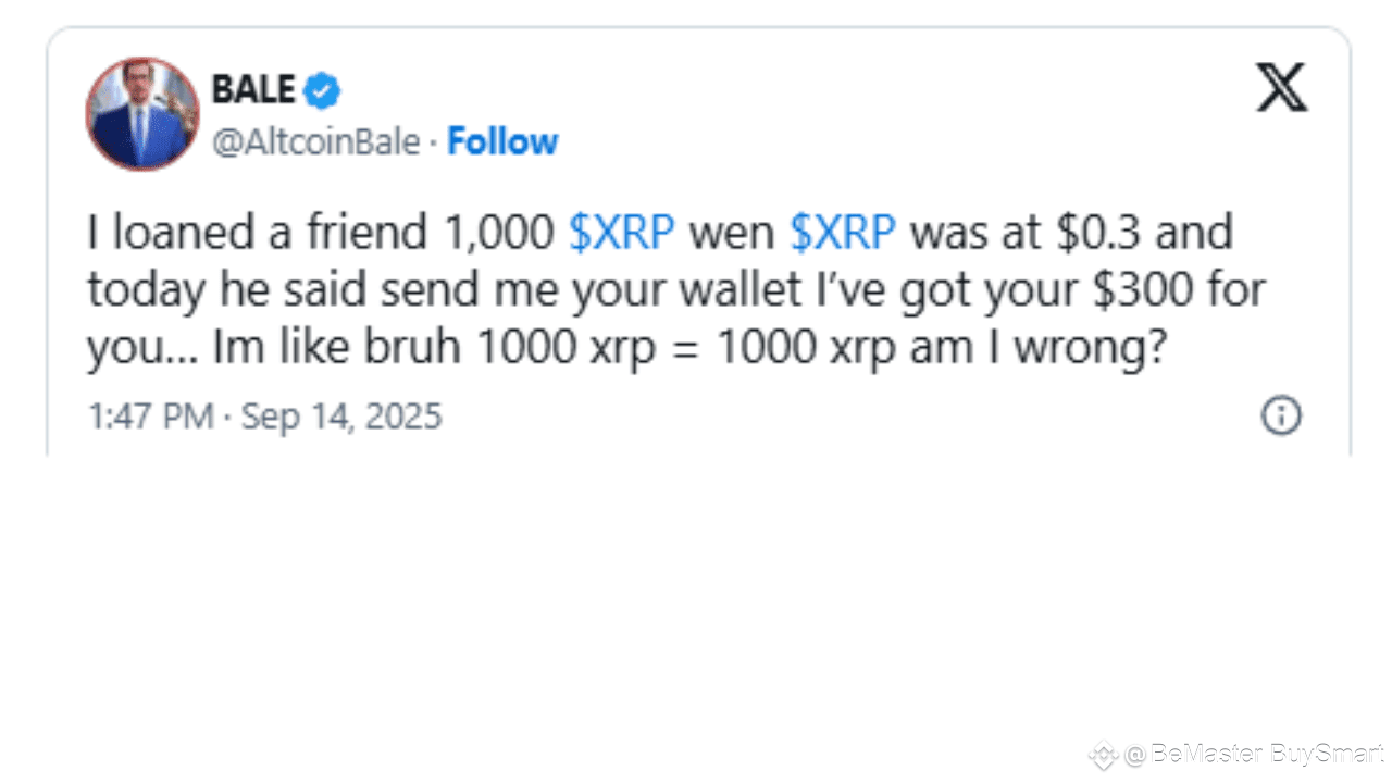 Pundit Loaned a Friend 1,000 XRP at $0.3, Repaid This Amount Today |  BeMaster BuySmart on Binance Square