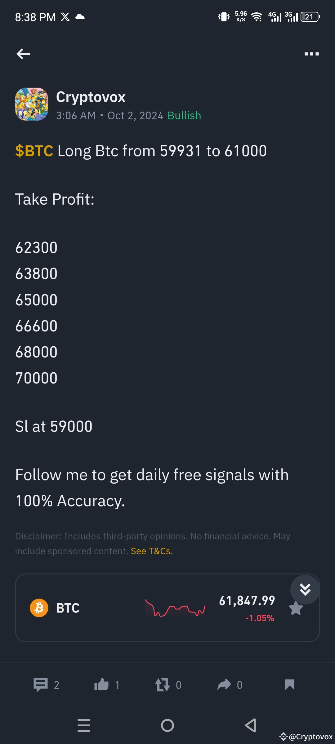 Hello Everyone, Yesterday, while market sentiment around | Cryptovox on ...
