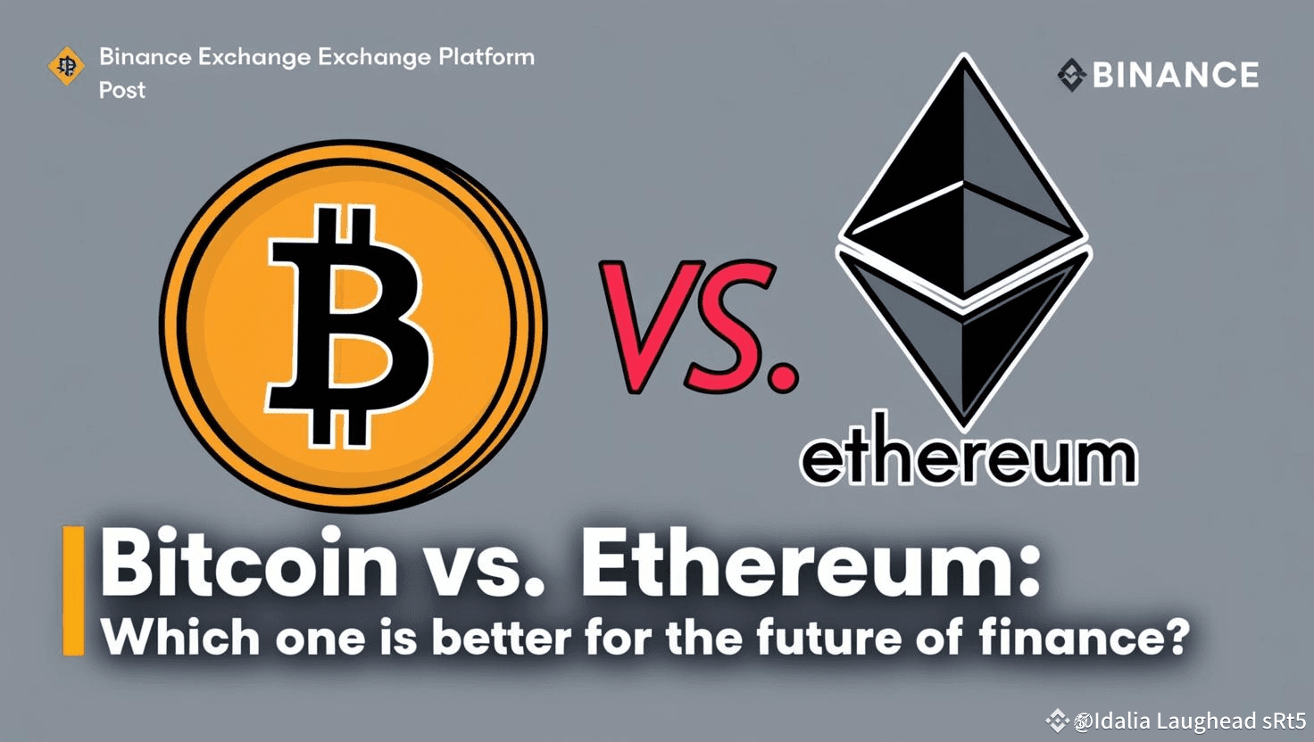 Bitcoin vs.Ethereum: which One is Better for the Future of Finance? |  Idalia Laughead sRt5 on Binance Square