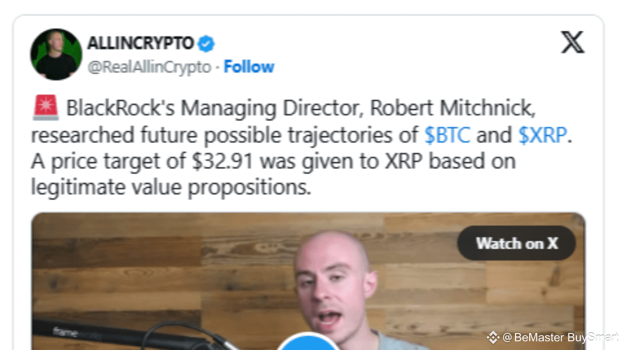BlackRock Executive Predicts XRP Price Based On Legitimate Value  Proposition | BeMaster BuySmart on Binance Square