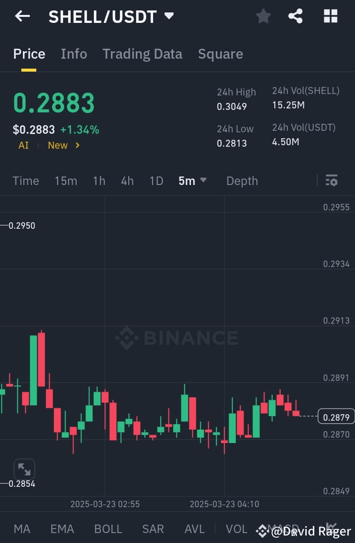 $SHELL L/USDT Analysis Current price: $0.2883 Upside Tar | ziddi crypto ...