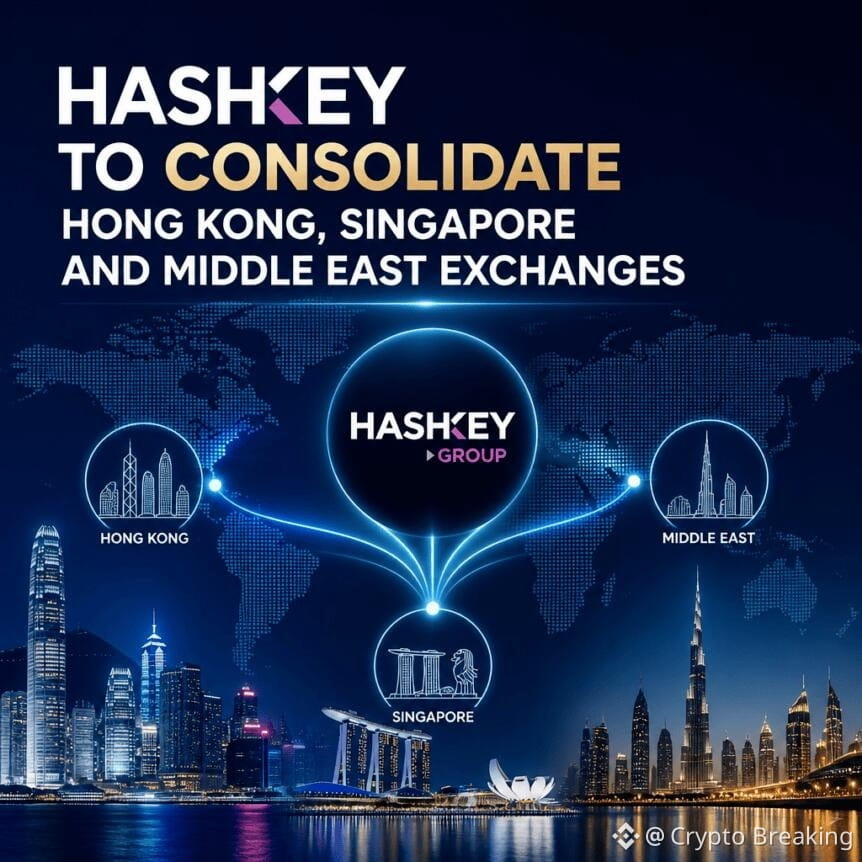 Hashkey To Consolidate Hong Kong, Singapore And Middle East Exchanges