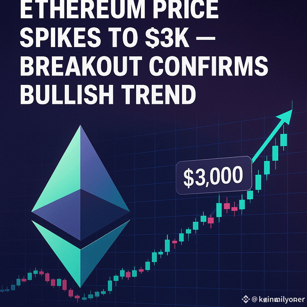 ETH Breaks $3,000 Barrier — Is the Bull Run Back? Above | koinmilyoner on  Binance Square