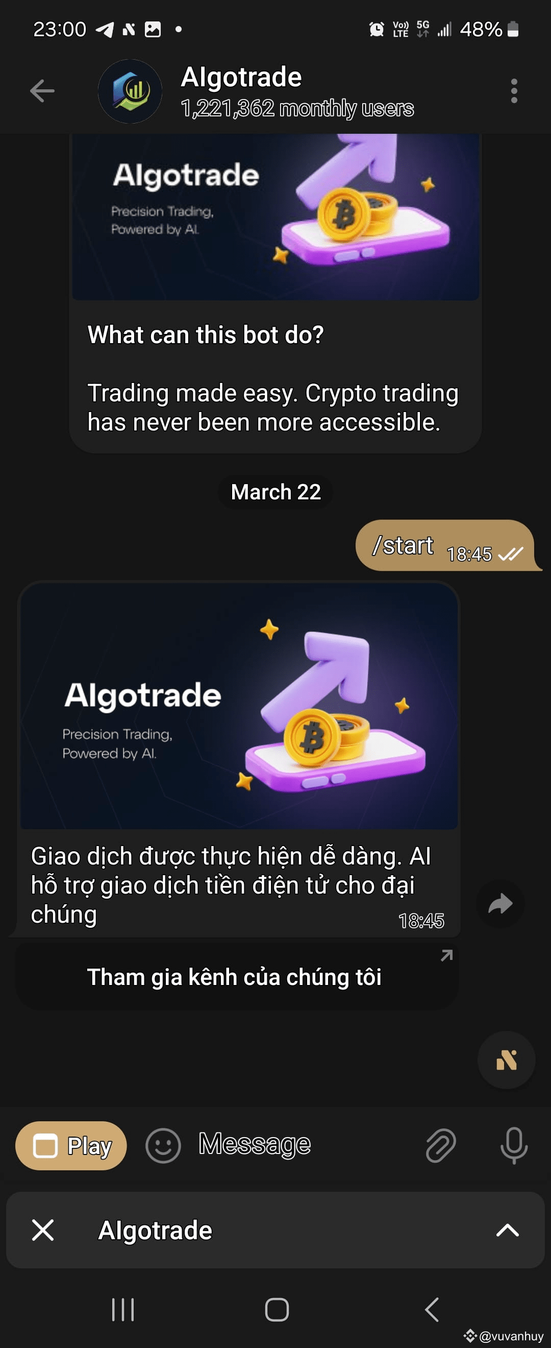 Title: Warning about Algotrade Bot: The Risks and Scams in | vuvanhuy ...