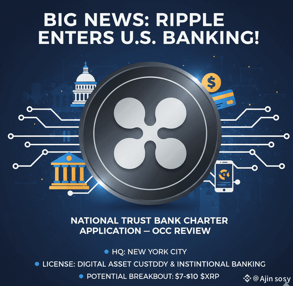 🚨🔥 BREAKING: RIPPLE ENTERS U.S. BANKING SYSTEM! 💳💼🔥🔥🔥 | Ajin sony on  Binance Square