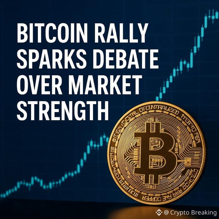 Bitcoin Rally Sparks Debate Over Market Strength