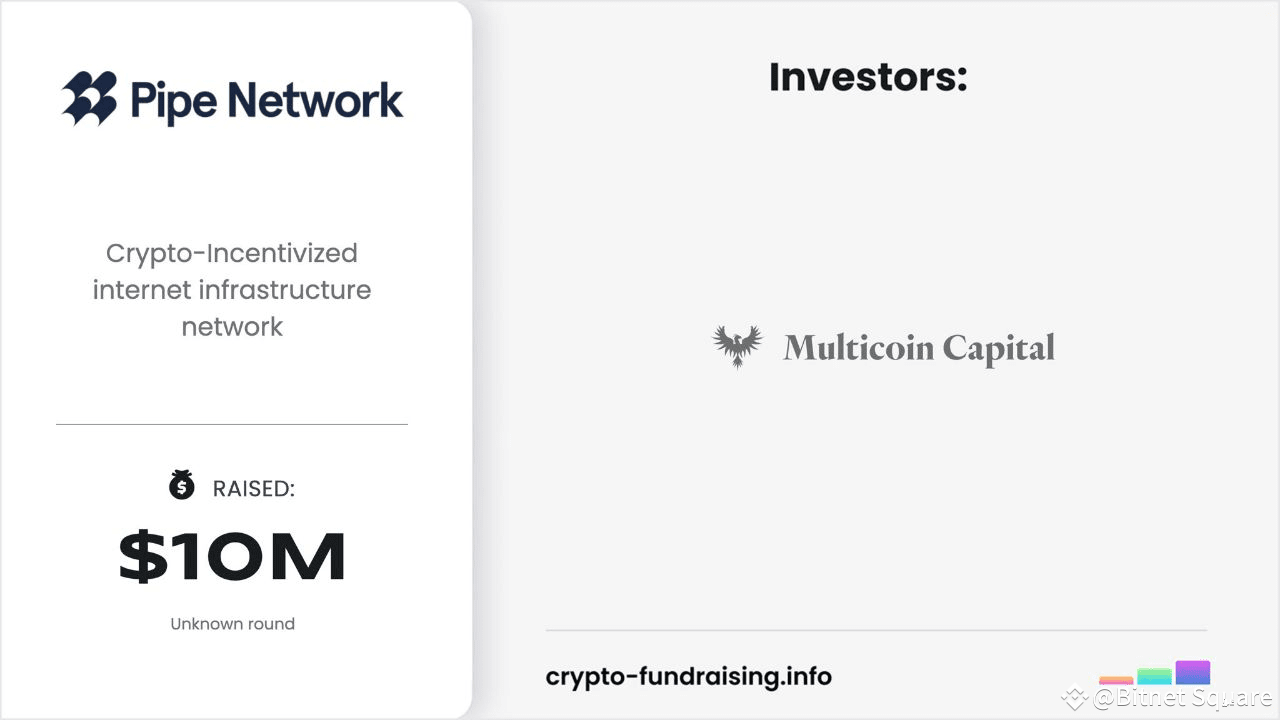 🔥 Airdrop campaign by Pipe Network 10M raise funds. | Bitnet Square on  Binance Square