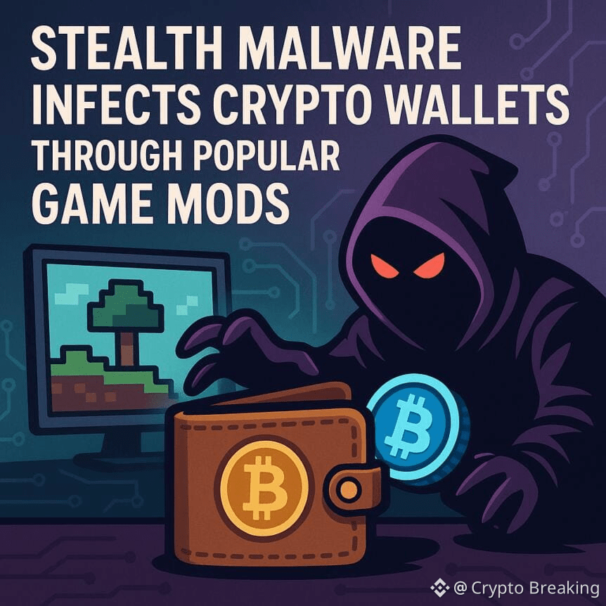 Stealth Malware Infects Crypto Wallets Through Popular Game Mods