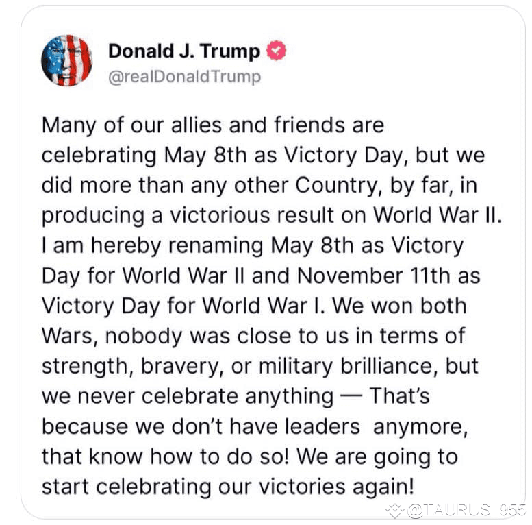 Donald Trump declared May 8 Victory Day in World War | TAURUS_955 on ...