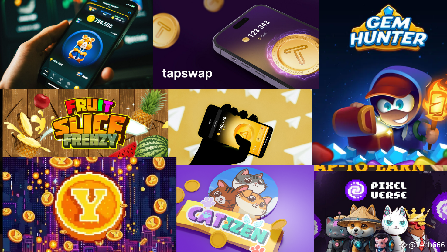 Top 8 Tap-to-Earn Games of 2024: Earn as You Play! | Tech666 on Binance  Square