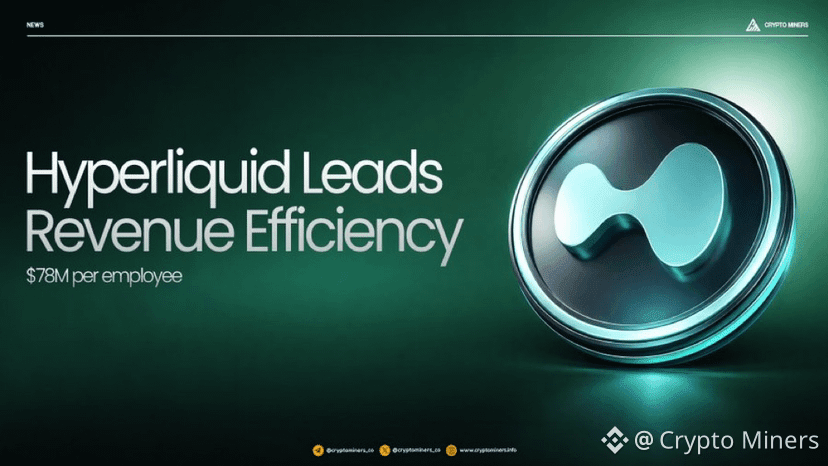 Hyperliquid posts $78M revenue per employee @HyperliquidX | Crypto ...