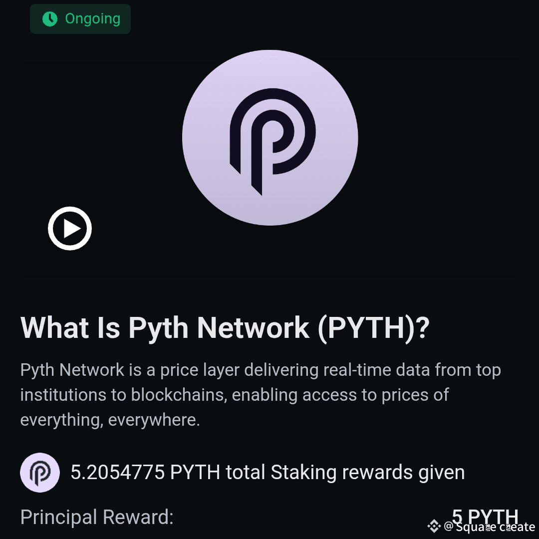🎁 Earn Rewards with $PYTH ! You can get 5.205 PYTH just by | Square create  on Binance Square