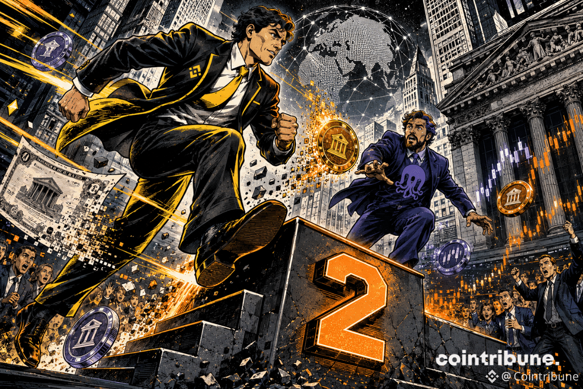 Un représentant de Binance devance un rival de Kraken en bondissant vers un podium marqué 2.