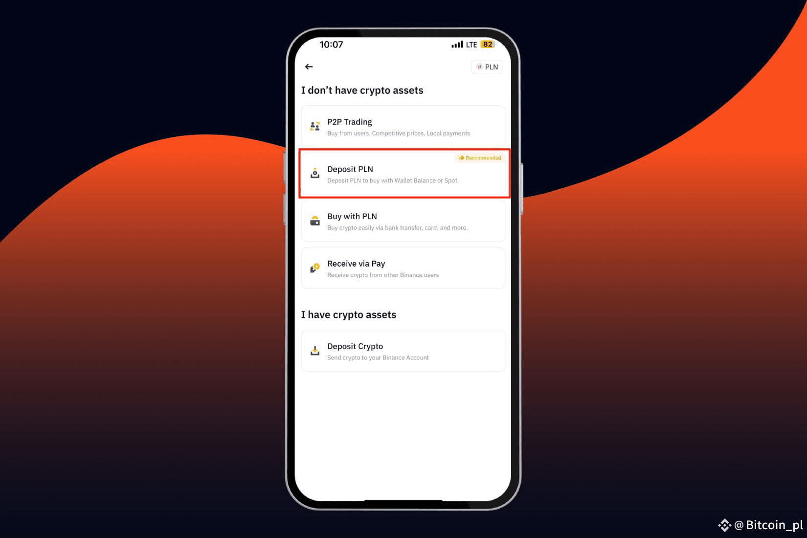Deposits and withdrawals in PLN on Binance via BLIK - a practical  step-by-step guide | Bitcoin_pl on Binance Square