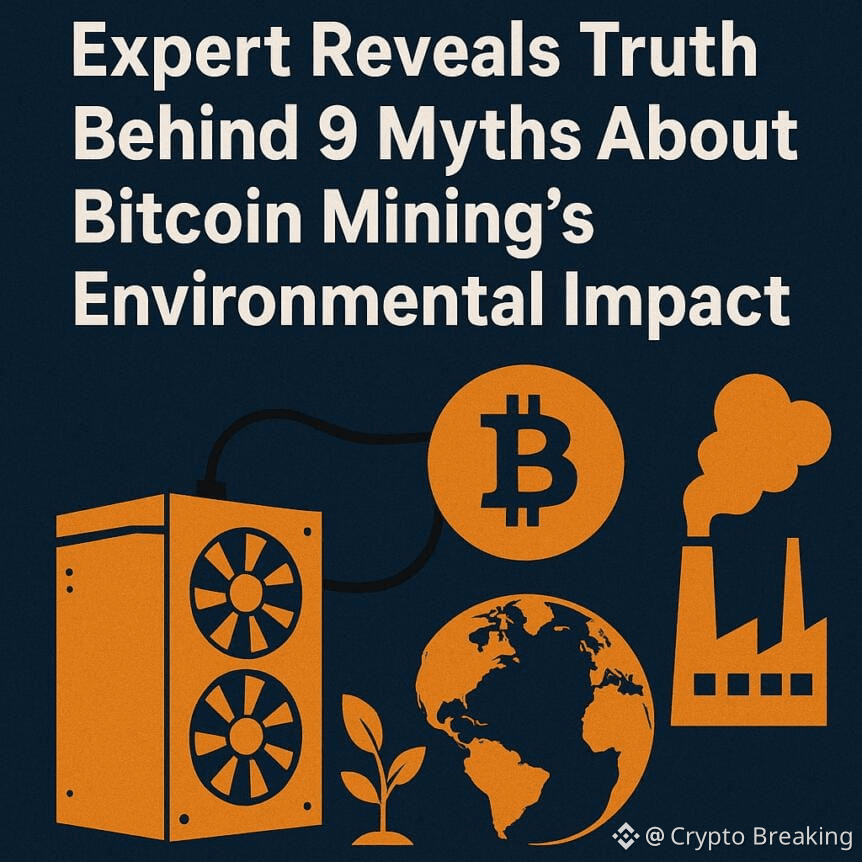 Expert Reveals Truth Behind 9 Myths About Bitcoin Mining’s Environmental Impact