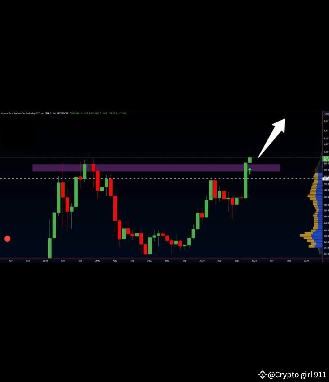 TOTAL3 Altcoins just broke through the monthly supply zone | Crypto ...