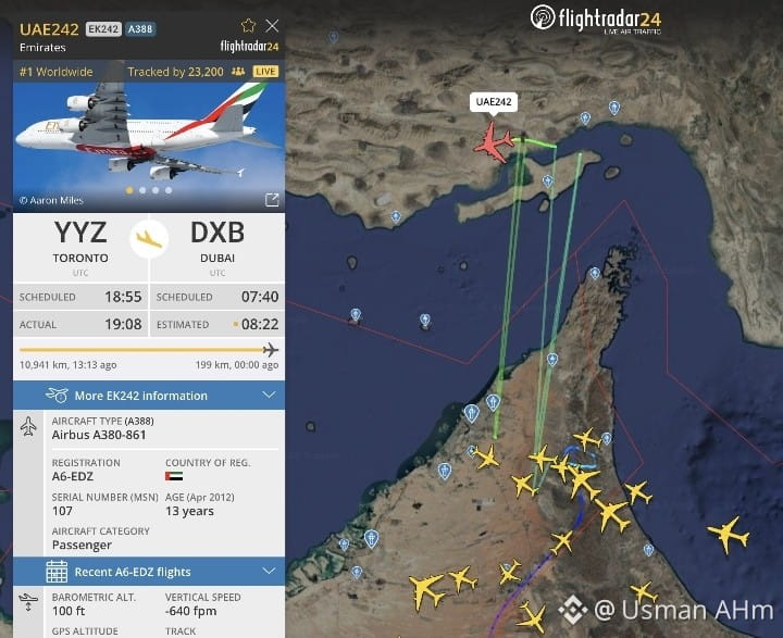 🚨 Strange Flight Path Over Dubai — Here’s What Really | Usman AHm on ...