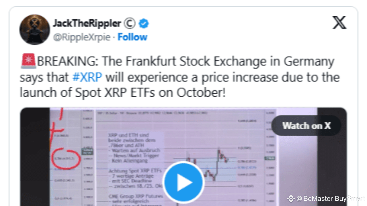 Frankfurt Stock Exchange Drops Bombshell On XRP Price Rally Potential |  BeMaster BuySmart on Binance Square